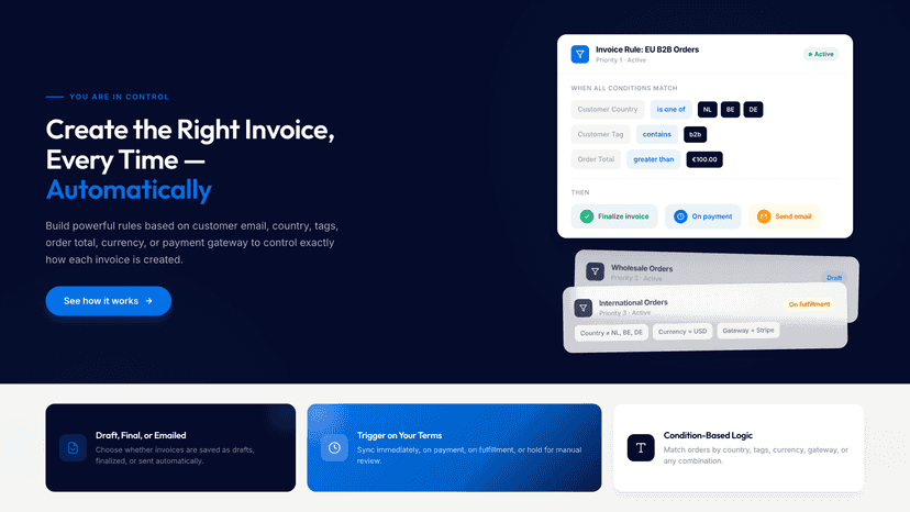 Create the right invoice every time