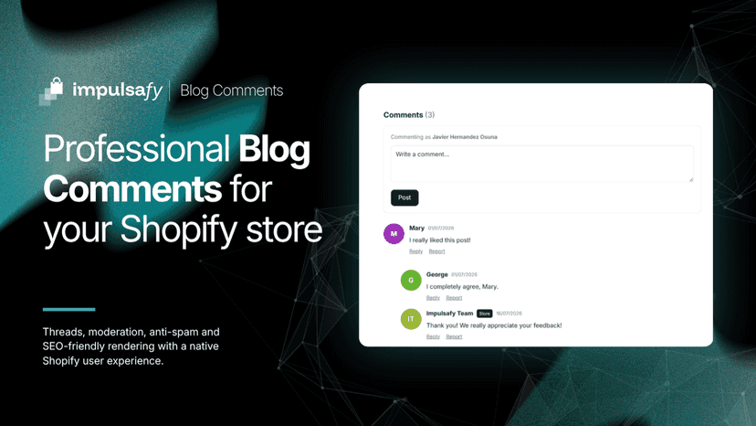 Impulsafy Blog Comments - Main