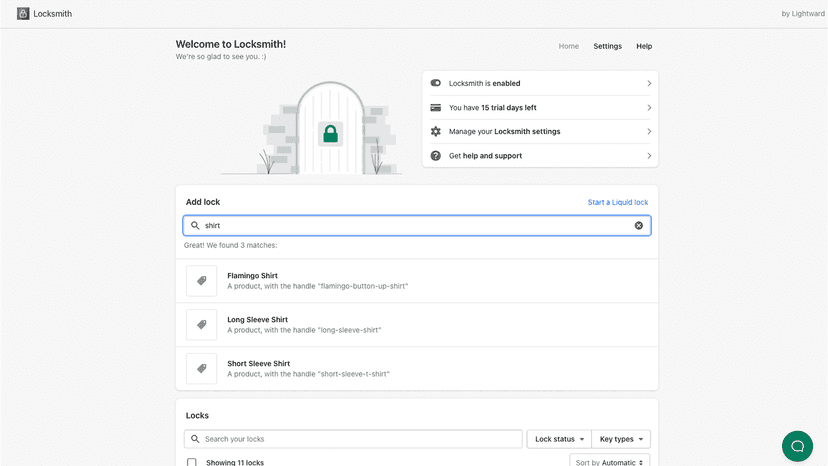 Locksmith homepage