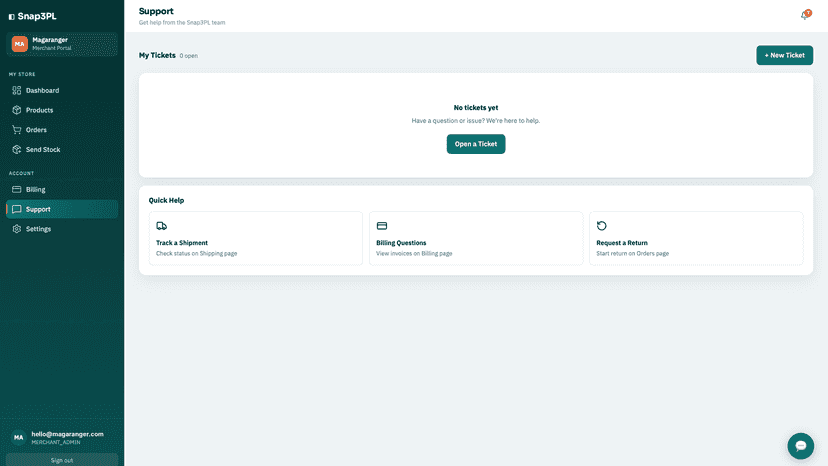 Support Page