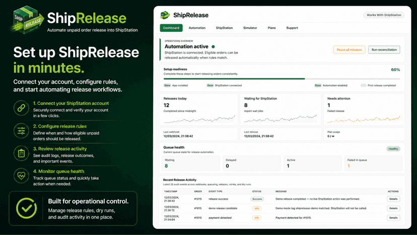 ShipRelease - Onboarding