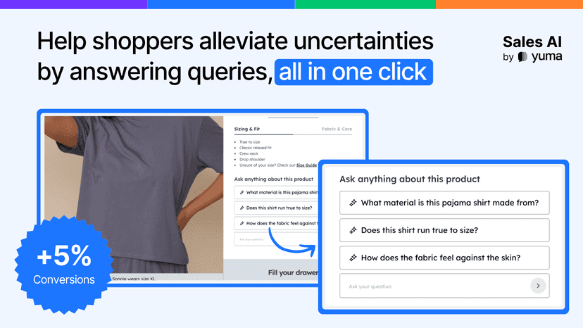 Help shoppers resolve doubts with one‑click answers