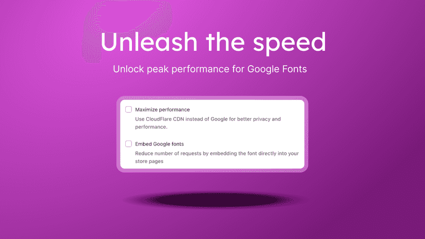 Get the top speed when loading fonts