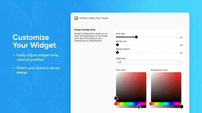 Adjust the lowest price block style as you wish