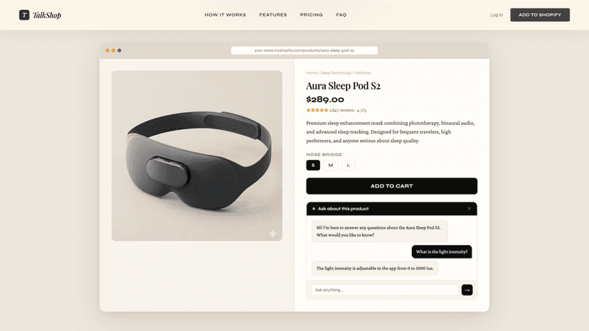 Demo of the product