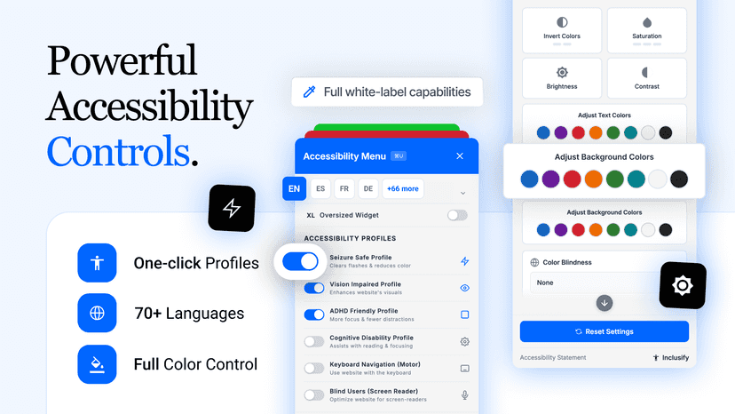 Powerful Accessibility Controls