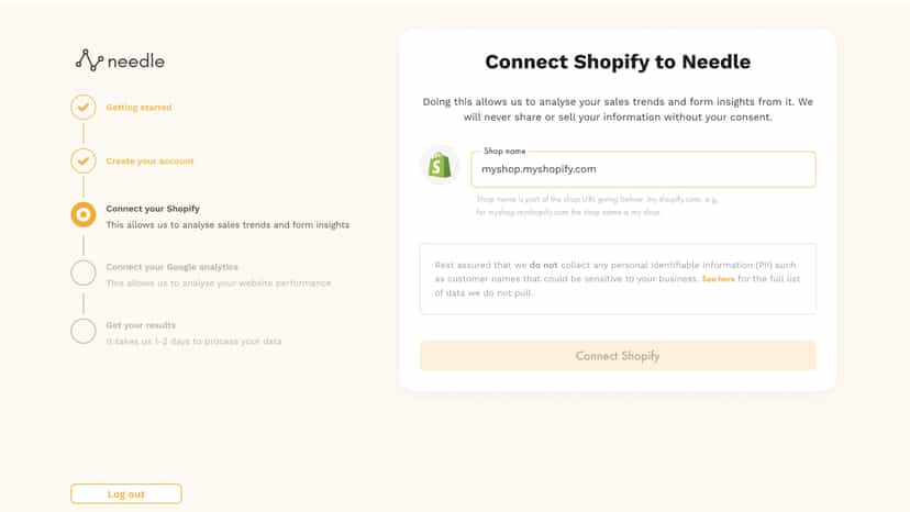 Connect to Shopify