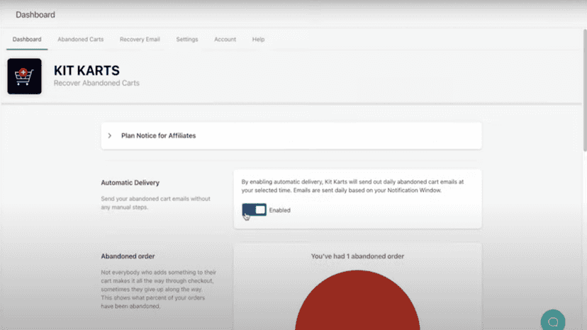 Effortlessly capture lost sales with abandoned cart recovery.