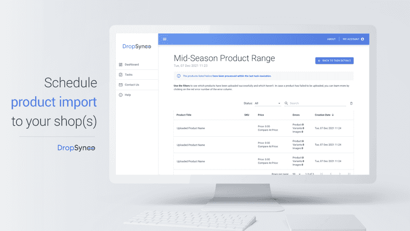 Schedule product import to your store(s)
