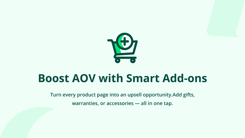 Boost AOV with Smart Add-ons