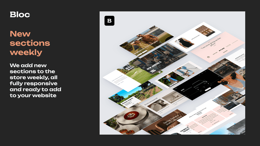 New sections added weekly