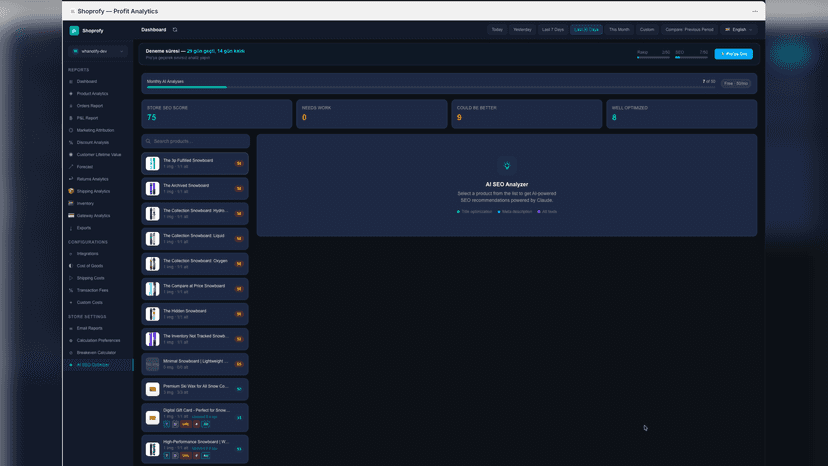 AI-powered SEO editor for product titles and descriptions