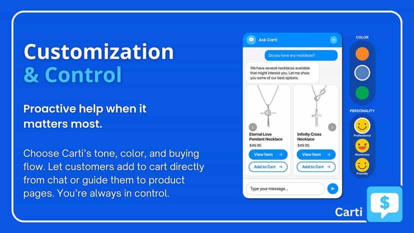 Customizable Shopify chatbot for your brand