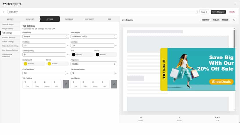 cta styling page