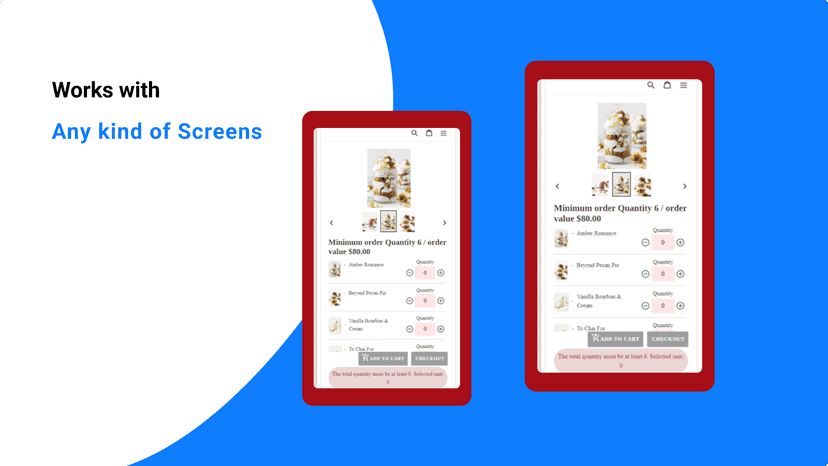 Responsive & mobile-friendly bulk order
