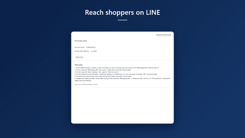 Reach shoppers on LINE