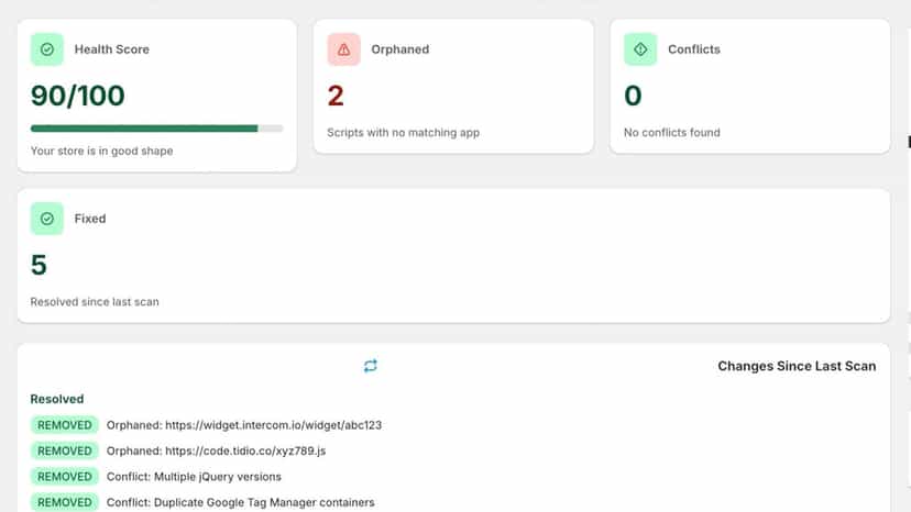 Script Scan Fixes and Improvements