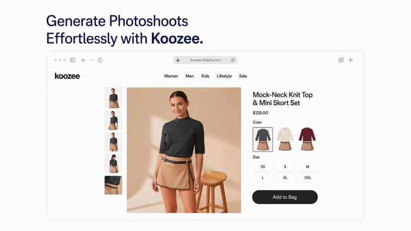 Generate Photoshoots Effortlessly with Koozee.