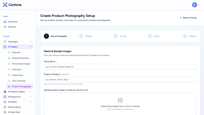 Contona Product Imagery