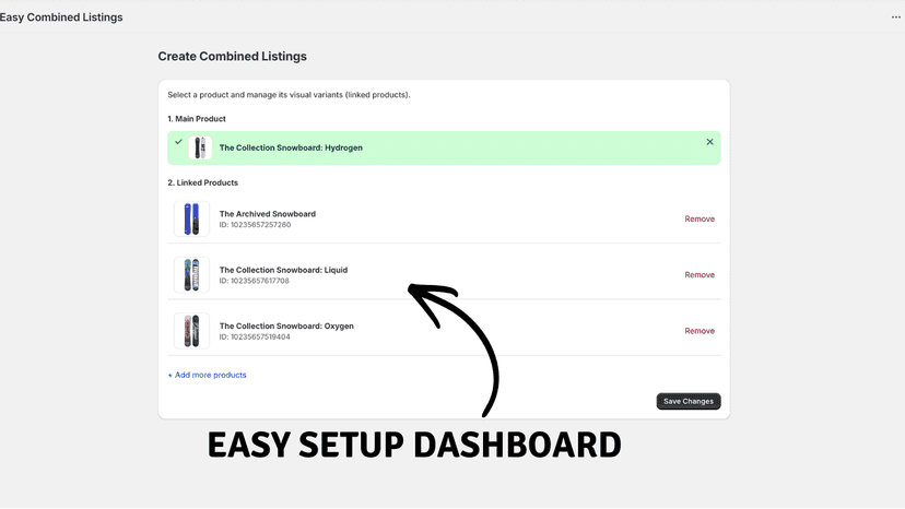 Easy Setup Dashboard