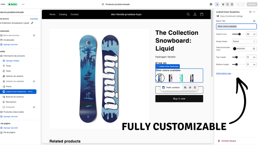Fully Customizable