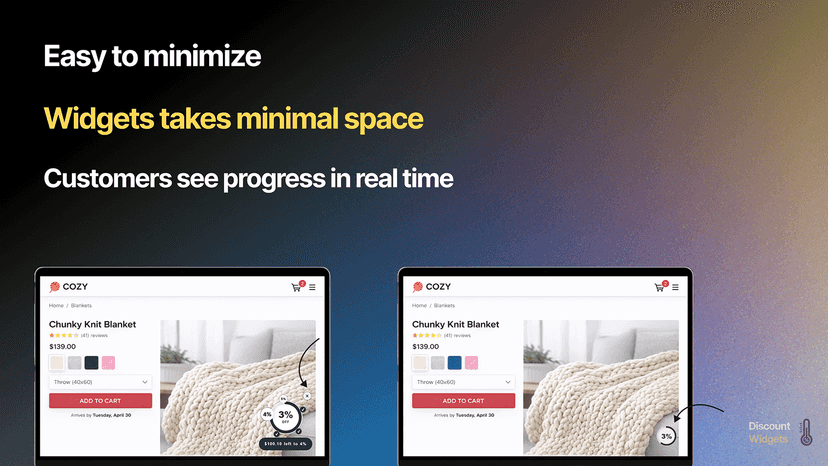 Discount widget id Desktop
