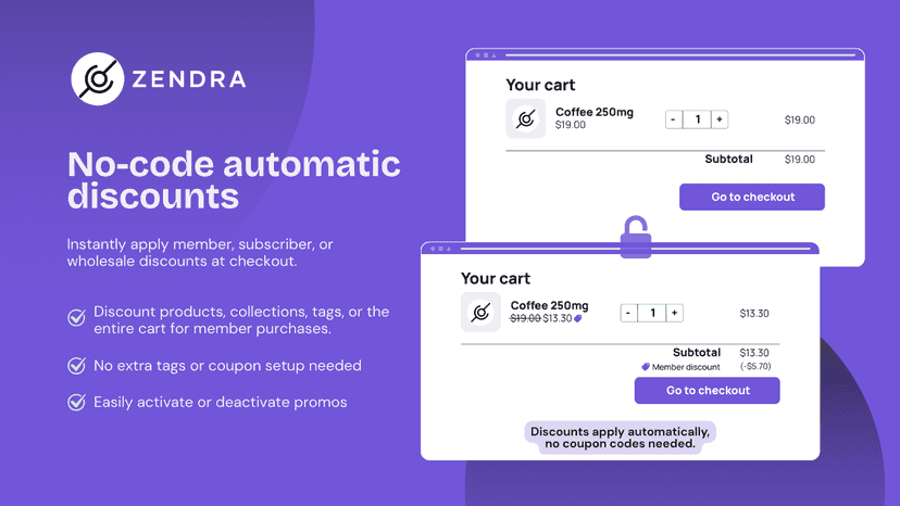 Automate member or subscriber discounts as a perk