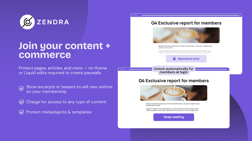 Protect content with paywalls in a single click