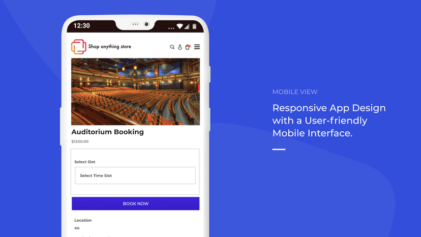 Booking App- Mobile View