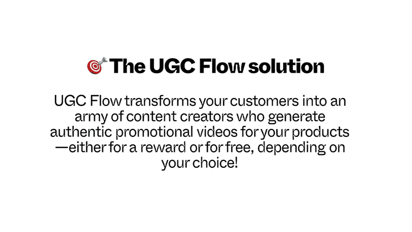 the ugc flow solution