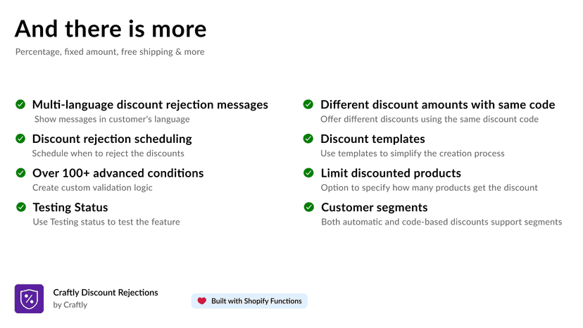 Other features