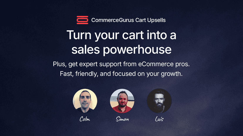 Turn your cart into a sales powerhouse and get expert support!