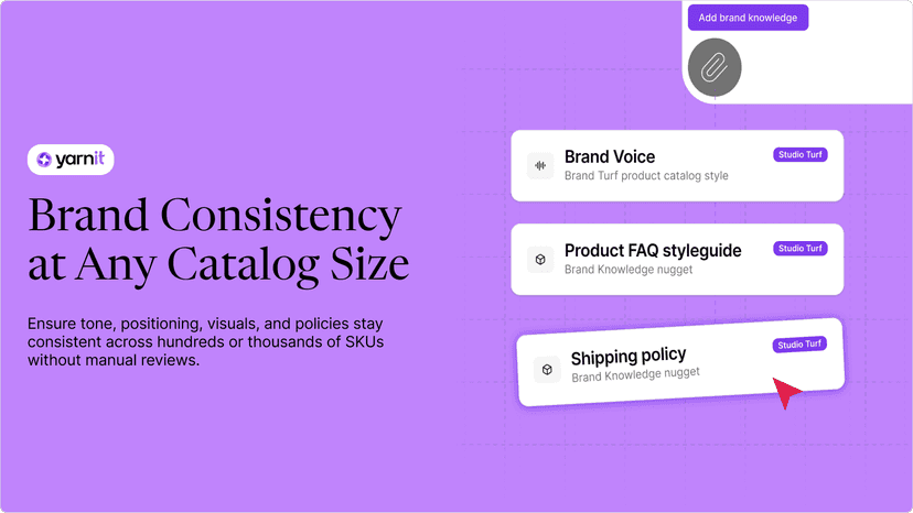 Retain brand information & generation accuracy