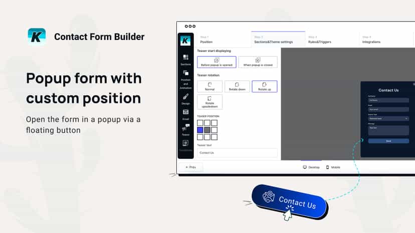 custom position