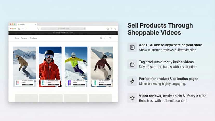 Sell Products Through Shoppable Videos