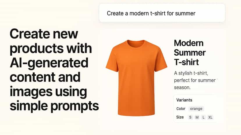 Create complete products with a single prompt