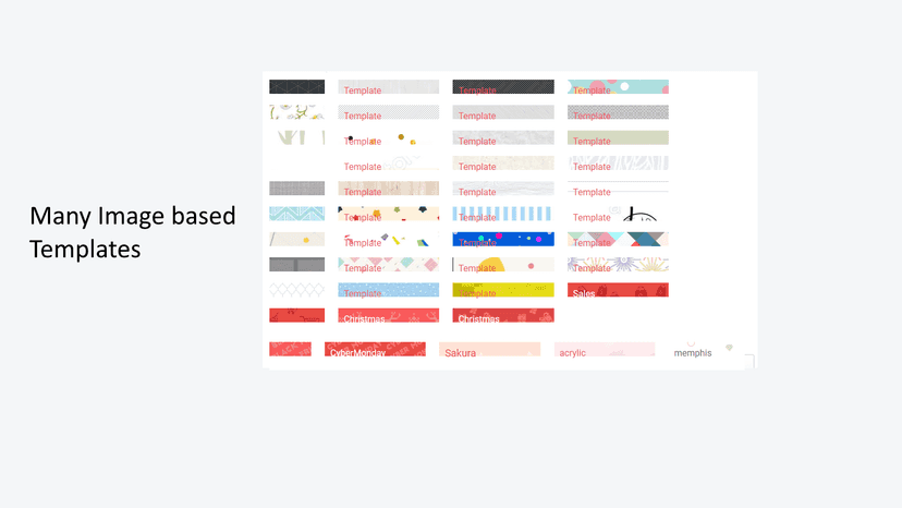 Image based templates