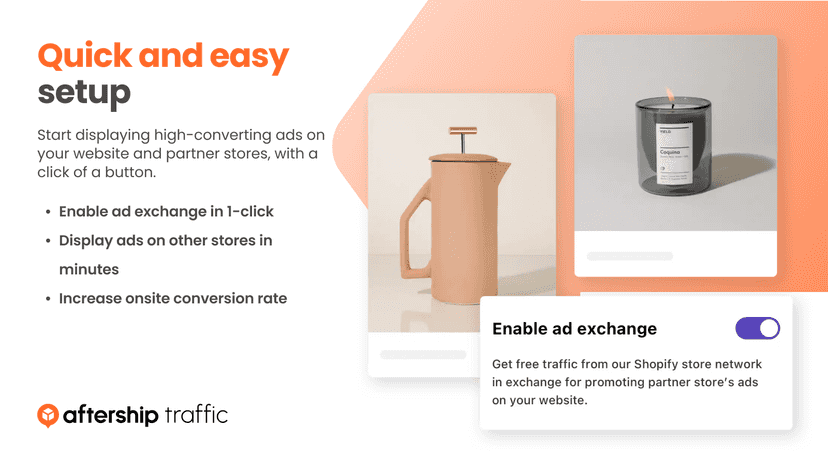 Quick and easy setup in one-click