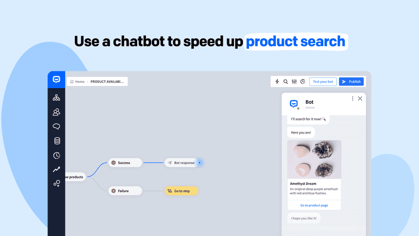 Product search in ChatBot and Shopify integration