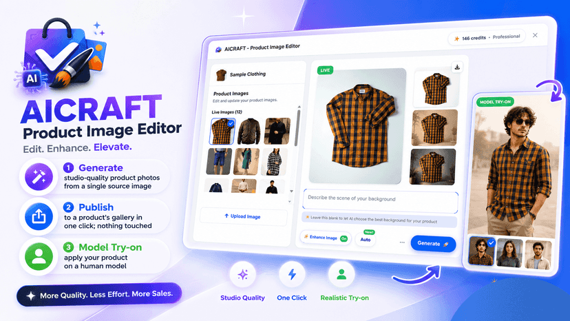 AICRAFT - AI PRODUCT IMAGE EDITOR