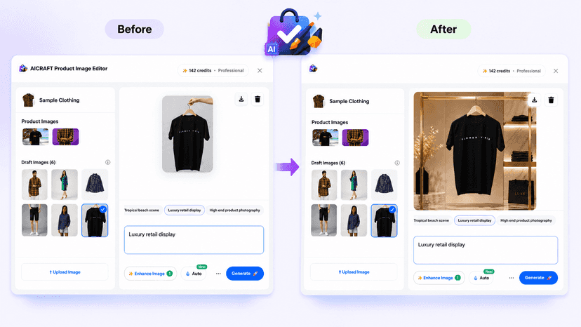 AICRAFT - AI PRODUCT IMAGE EDITOR