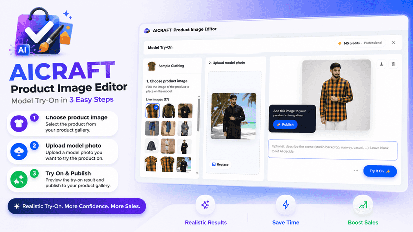 AICRAFT - AI PRODUCT IMAGE EDITOR