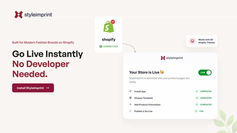 Go live instantly, no developer needed. Install, auto-map & done