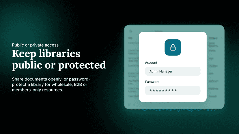 Add password protective document libraries to Shopify