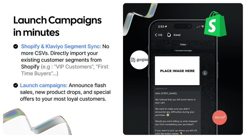 Launch WhatsApp campaigns in minutes with AI
