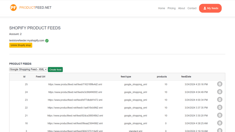 Product feed management