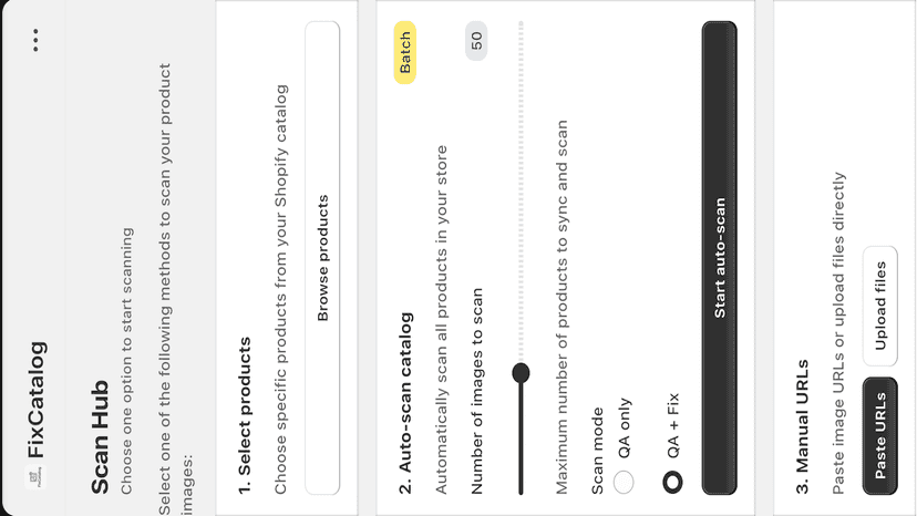 ScanHub - 3 Ways to scan the Catalog