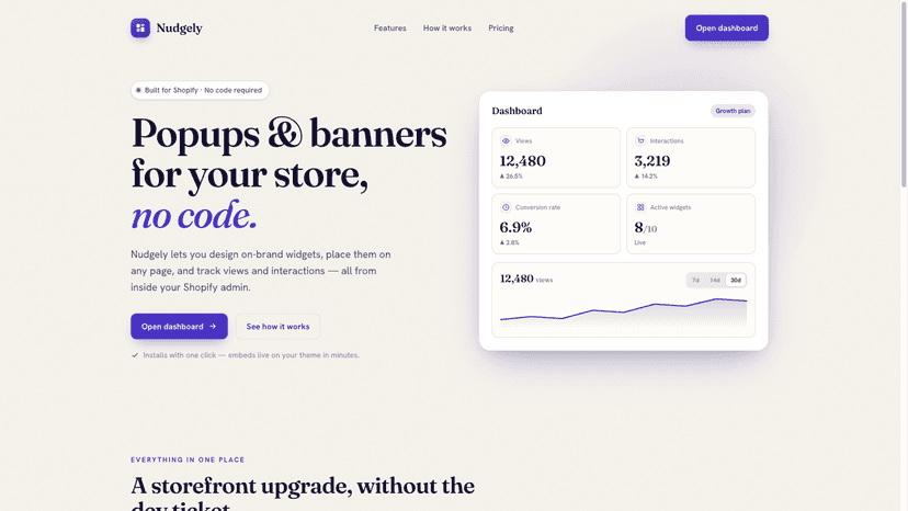 build popup