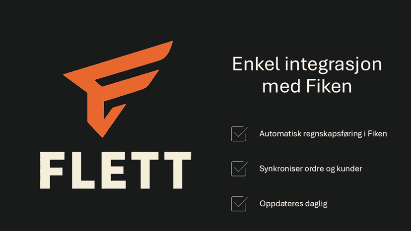 Flett Fiken Shopify integrasjon