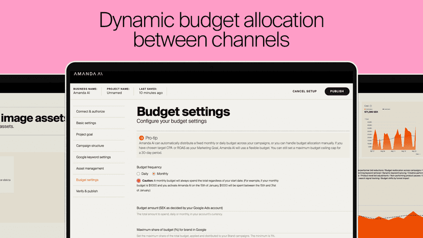 Amanda AI is shifting budgets between platforms and campaigns
